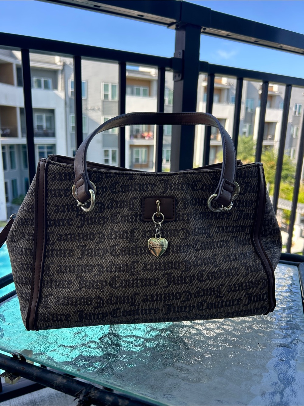 Juicy Couture Brown Tote Purse - Picture 2 of 14